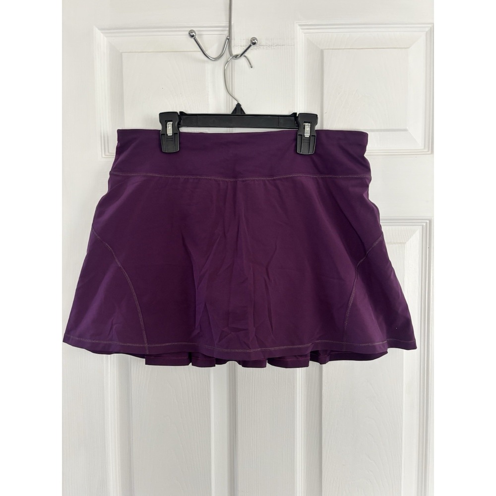 Lululemon Skort Womens 8 Tall Purple Mini Back Flare Performance